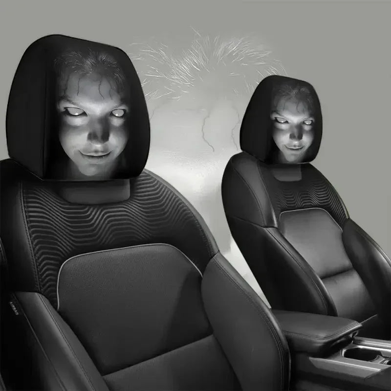 AuraCar Fright: Groźne Maski na Zagłówki do Auta