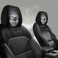 AuraCar Fright: Groźne Maski na Zagłówki do Auta
